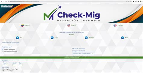 check-mig colombia deutsch